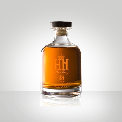 Beli 0.75L kaca Crystal Rum Decanter 21.5mm Dengan Sumbat Kaca Lukisan Gradien online manufacture