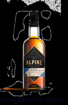 Beli 750ml Apline Whiskey  Glass Bottle -Customization, Super Flint Glass Bottle, American Rum online manufacture