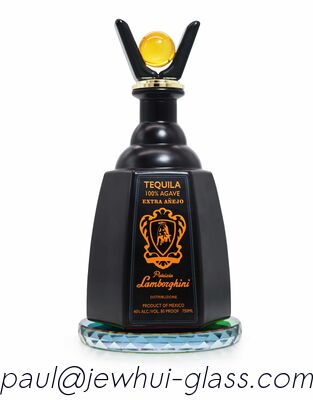 Beli Extra Enejo, Reposado, Botol Kaca Tequila Perak, Botol Kaca Super Flint dengan Tutup Kaca pembuatan online