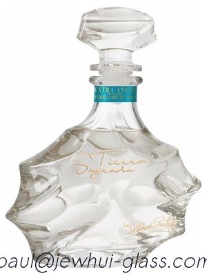 Beli Extra Enejo, Reposado, Botol Kaca Tequila Perak, Botol Kaca Super Flint dengan Tutup Kaca pembuatan online