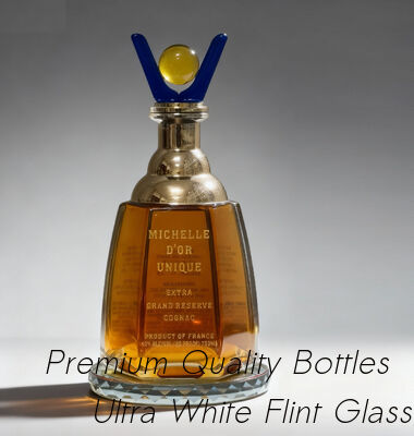Beli Arman Vodka Brandy Glass Bottle Botol Alkohol Berbentuk Bulat 1000ML pembuatan online