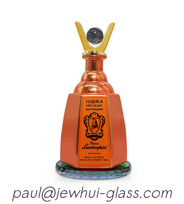 Beli Extra Enejo, Reposado, Botol Kaca Tequila Perak, Botol Kaca Super Flint dengan Tutup Kaca pembuatan online