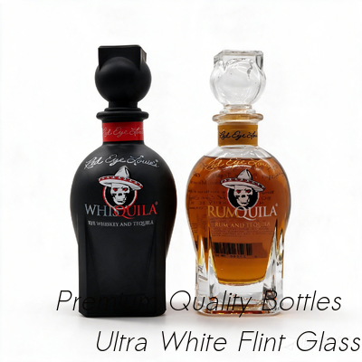 Beli Botol Kaca Buram Tequila / Frosting / Hot Stamping / Sumbat Berongga pembuatan online