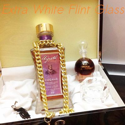 Harga yang pantas Majeste XO Botol Kaca Brandy Decanter Kaca Flint 1200g on line
