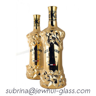 Beli Ice Cube 200ml 1000ml Botol Vodka Golden Electroplating Vacuum Golden Coating pembuatan online