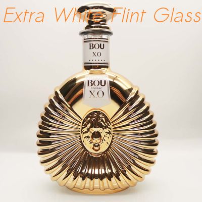 Beli Botol Kaca  XO 750ml Vacuum Electroplating Coating Golden online manufacture