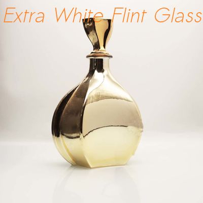 Beli Crystal Glass Stopper Brandy Glass Bottle Botol Kaca Teko Emas Elektroplating online manufacture
