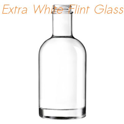 Harga yang pantas Botol Kaca Flint Oslo 200ml Tinggi 148mm Dengan Leher 28mm 400 GPI on line