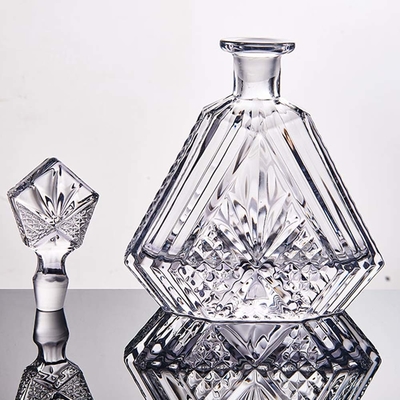 Beli 500ml 700ml Botol Wiski Unik FDA ISO 9001 Dengan Stopper Kaca online manufacture