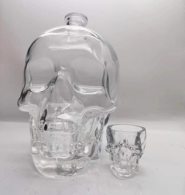 Beli 3000ML Botol Alkohol Besar Botol Kaca Kristal Tengkorak Untuk Vodka online manufacture