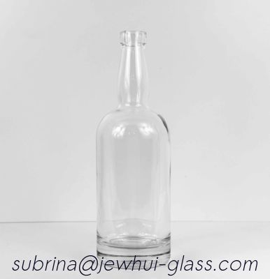 Harga yang pantas 750 ML CLEAR 750ML GLASS ROUND LONG NECK TENNESSEE LIQUOR BOTTLE 18.5 MM BAR TOP NECK FINISH on line