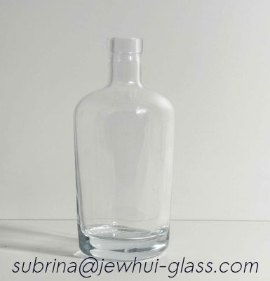 Harga yang pantas T Top Cork 375ml Mini Spirit Bottle 175MM Heavy Base Widow Frosting on line
