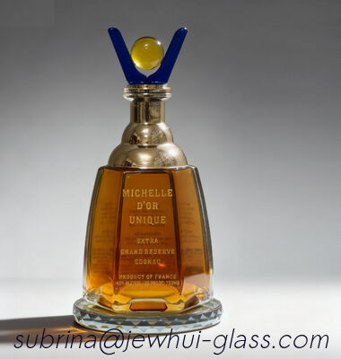 Harga yang pantas Arman Vodka Brandy Glass Bottle Botol Alkohol Berbentuk Bulat 1000ML on line