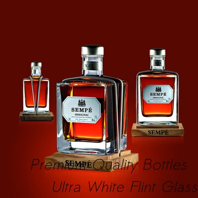 Harga yang pantas Super Flint Diamond Cut Glass Decanter, XO, brendi, Vodka Liquor Gin Rum Tequila Whisky Brandy Spirits Botol Kaca Dengan Tutup Kaca Padat on line