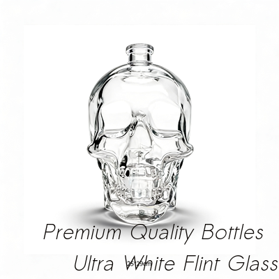 Harga yang pantas Botol Kaca Vodka Kepala Kristal 3000 ml / bahan kaca super flint on line