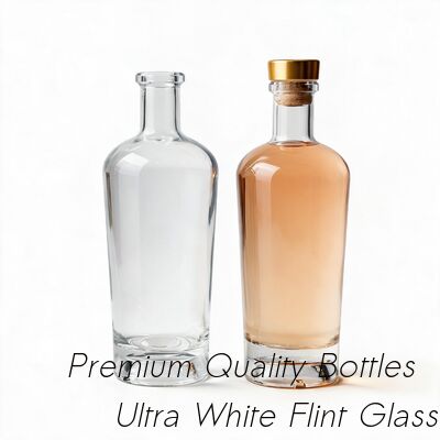 Harga yang pantas Botol Spirit Kaca Bulat Botol Minuman Keras Kaca Rum, Sochu, Whiskey Bulat 700ml, 750ml on line