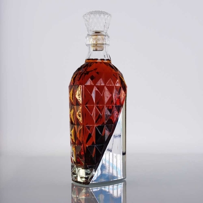Harga yang pantas XO Vodka Wiski Botol Kaca Vakum Elektroplating 1 Liter Botol Minuman Keras Kaca 22mm on line
